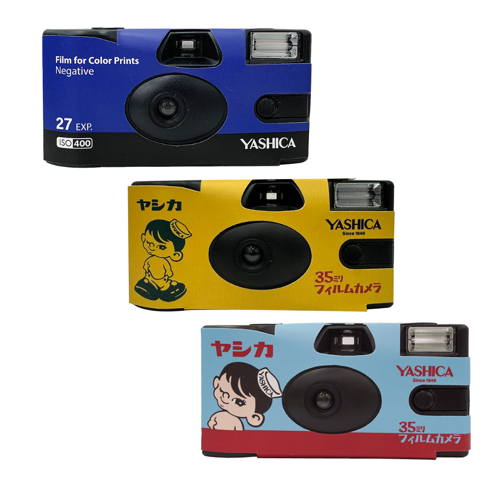 YASHICA Classic Boy Series 35mm ISO 400 F/11 Single Use Film Camera wi ...