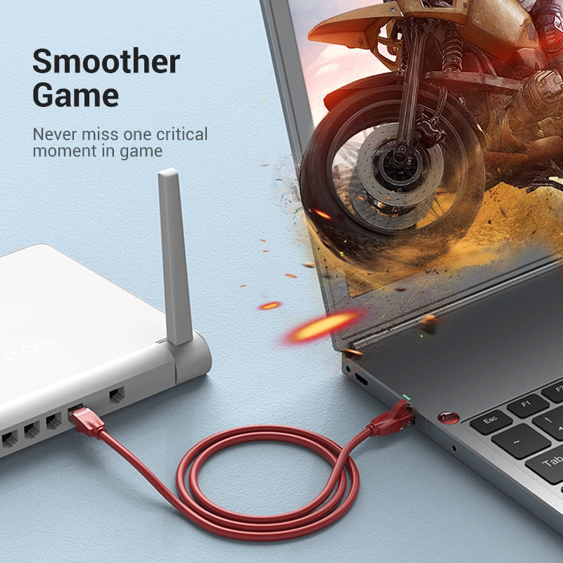 Vention CAT6 Ethernet Round Cable UTP Patch 1000Mbps Lan Network Wire Cord for Internet Router PC Modem
