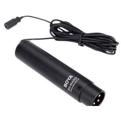 [CLEARANCE] Boya BY-M4C Professiol CardioidClip-On XLR Lavalier Microphone for Sony Canon Panasonic Camcorders Zoom Audio Recorders