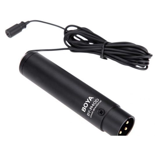 [CLEARANCE] Boya BY-M4C Professional CardioidClip-On XLR Lavalier Microphone for Sony Canon Panasonic Camcorders Zoom Audio Recorders