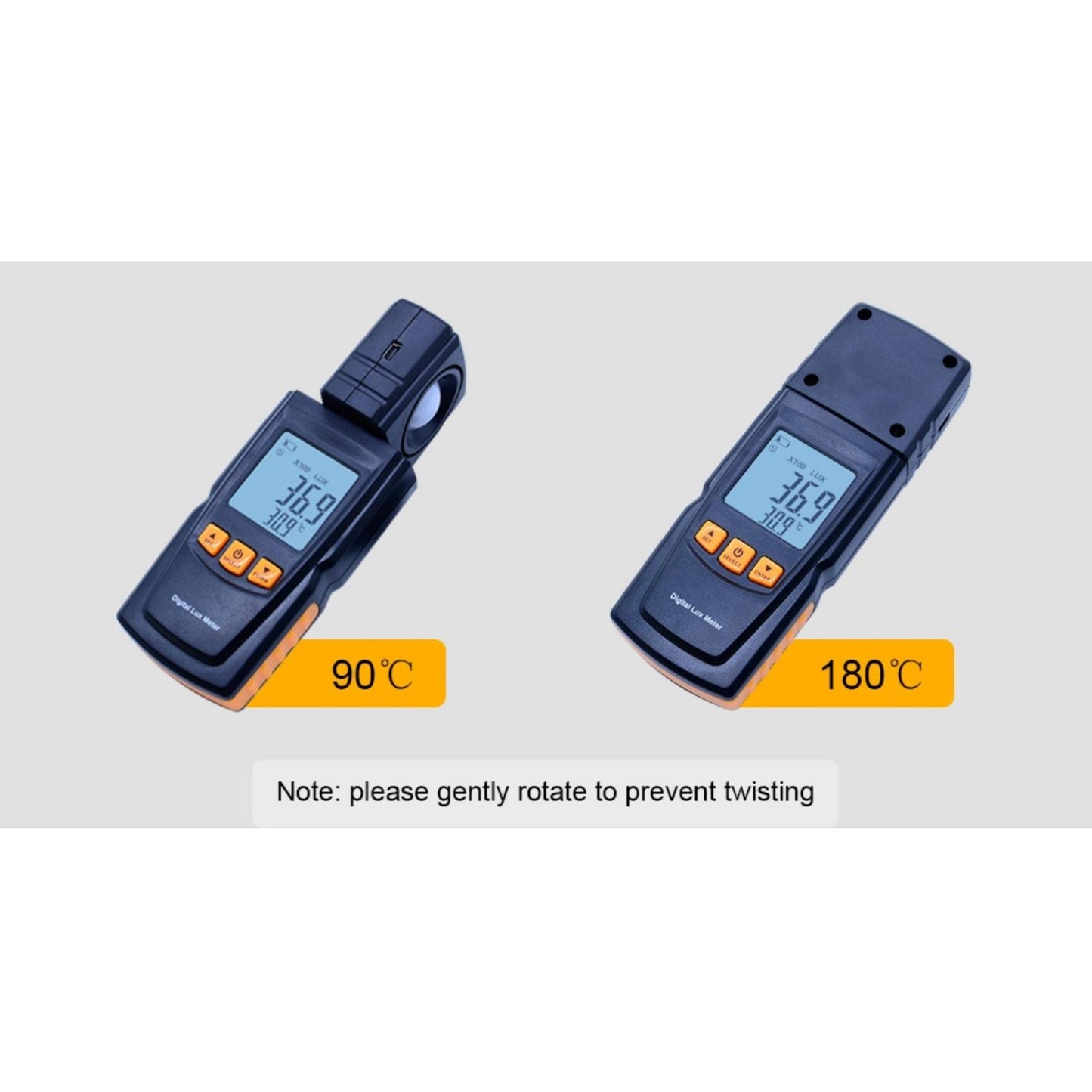 Benetech GM1020 Digital Lux Meter 0-200,000 Lux Illuminance with Backlight