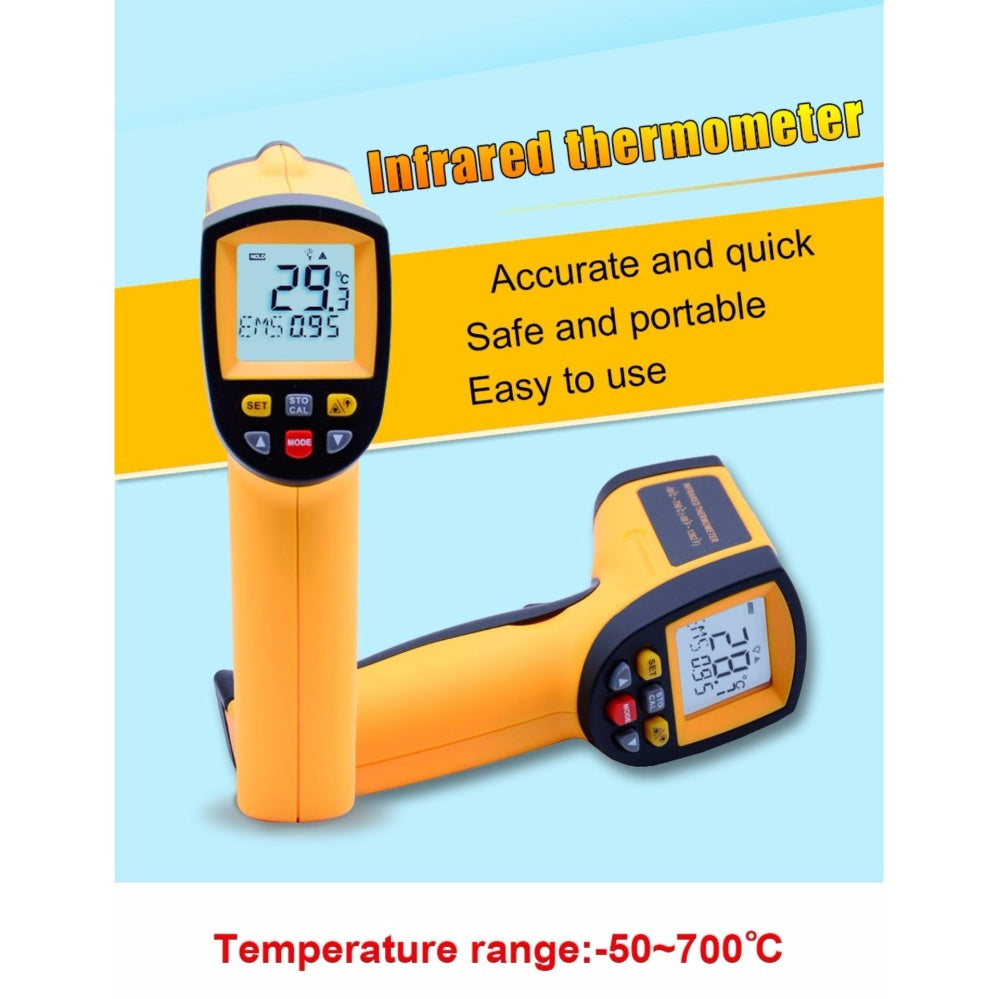 [CLEARANCE] Benetech GM700 Non Contact Thermometer Laser Temperature Gun Infrared Thermometer -50° to 750° Celcius