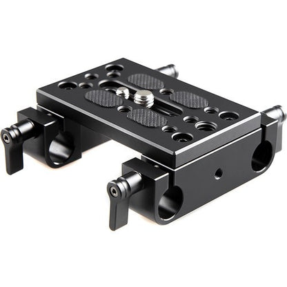 SmallRig Camera Base Plate with Dual 15mm Rod Clamp Railblock for Rod Support/ DSLR Rig Cage - 1775