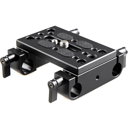 SmallRig Camera Base Plate with Dual 15mm Rod Clamp Railblock for Rod Support/ DSLR Rig Cage - 1775
