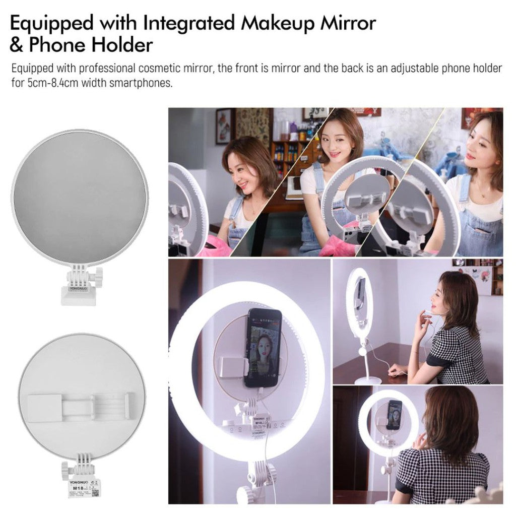 [CLEARANCE] Yongnuo YN208 PRO Ring Lamp Selfie Ring Light with up to 3200K-5500K Bi-Color LED