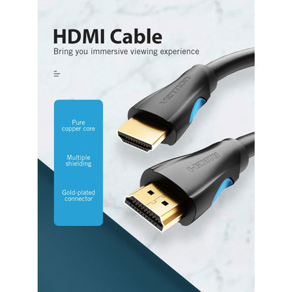 Vention 4K UHD HDMI Male to Male Cable with 16Gbps High Speed Ethernet and Dolby True Tune for PC, Mac and Home Theater