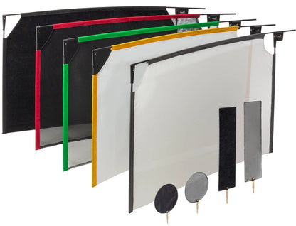 Godox Scrim Flag Kit with 9 Light Blocks Filters Silk Screens and Nets for Studio Photography Lighting (18 x 24" , 24 x 36" ) | SF4560 | SF6090