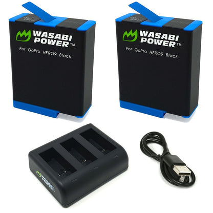 Wasabi Power GoPro HERO 12/11/10/9 Battery & Charger for HERO12 HERO11 HERO10 HERO9 Action Cameras | JG Superstore