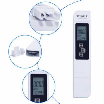 Eagletech TDS EC TEMP METER 3 in 1 Tester / Conductivity Meter / Thermometer /EC Meter Tool Pen Type 0-5000ppm