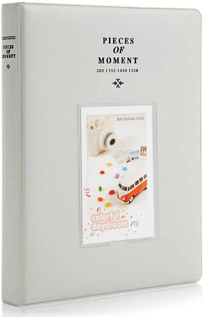 [CLEARANCE] Pikxi AM128 128-Sheet Photo Album for Fujifilm Instax Mini Instant Camera Leather