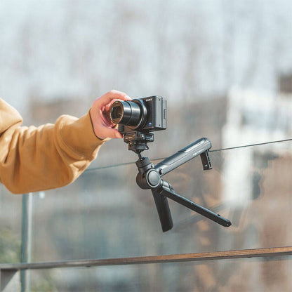 PGYTECH MantisPod Pro Vlogging Camera Tripod with SpLock Arca-Type Quick Release Plate, Mini Smartphone Holder, and Cold Shoe Mount | P-CG-020
