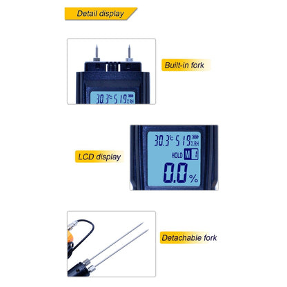 Benetech GM620 Digital LCD Display Wood Moisture Meter 2~70% Humidity Tester Timber Damp Detector portable Meter