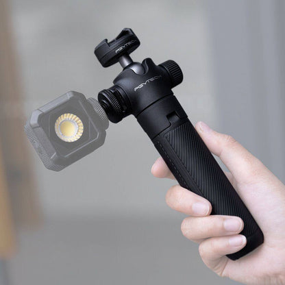 PGYTECH CapLock Quick Release Action Camera Selfie Stick Tripod with Cold Shoe Mount and 1/4" Screw Adapter for Insta360, DJI, GoPro, and Smartphone Holders | P-GM-218