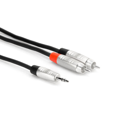 Hosa Technology REAN 3.5mm TRS to Dual RCA Pro Stereo Breakout Cable (6')