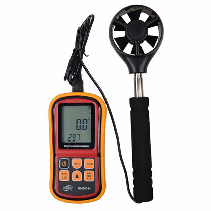 Benetech GM8901 Hand Held Anemometer 45m/s (88MPH) LCD Digital Thermometer Electronic Hand-held Wind Speed Gauge Meter