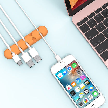 [𝐒𝐔𝐏𝐄𝐑 𝐒𝐀𝐋𝐄] ORICO CBS5 Desktop Cable Mager Organizer with 5 Ports and High Strength Double-Sided Adhesive Tape for Max 5mm Diameter Cords