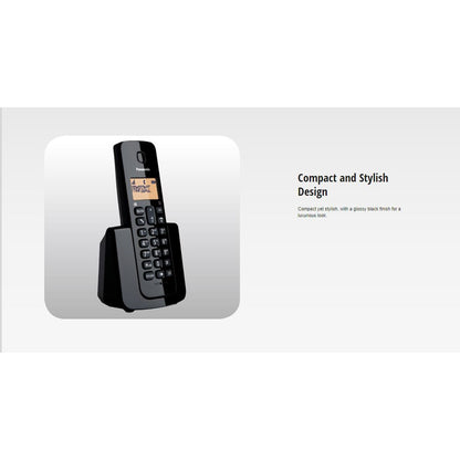 Panasonic KX-TGB110 Wireless Cordless Telephone Landline With Backlight, 50 Phonebook Stations, 100 Hours Standby Time