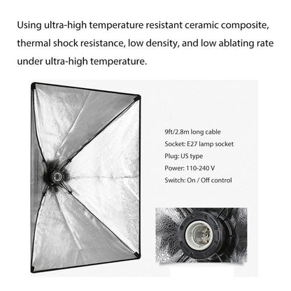 PXEL SB-1B-40X40 Single E27 Base Socket Light Lamp Bulb Holder Adapter for Photo Video Studio Softbox 40cm x 40cm