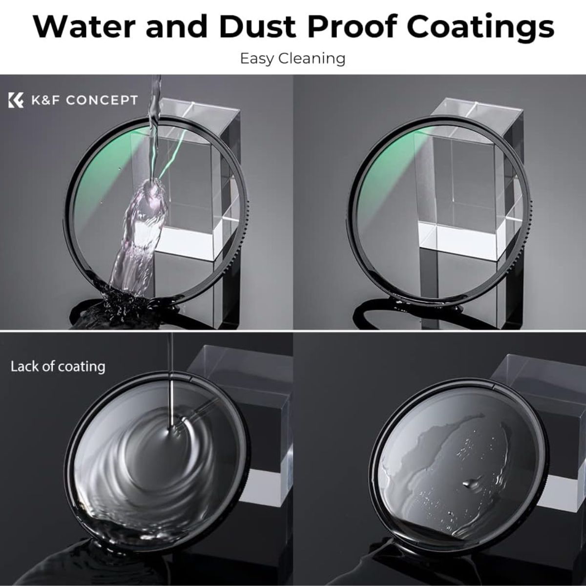 K&F Concept NANO-X Series MRC UV Ultraviolet Filter with Waterproof & Anti-Scratch Multi-Layer Green Coating for Digital Camera Lens 37mm 39mm 40.5mm 43mm 46mm 49mm 52mm 55mm 58mm 62mm 67mm 72mm 77mm 82mm