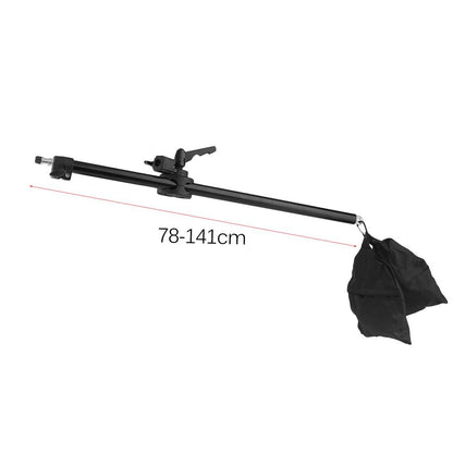 Pxel LS-ARM140 140cm 4.5 Feet Cross Arm Bracket Telescopic Boom Arm Stand with Counterweight