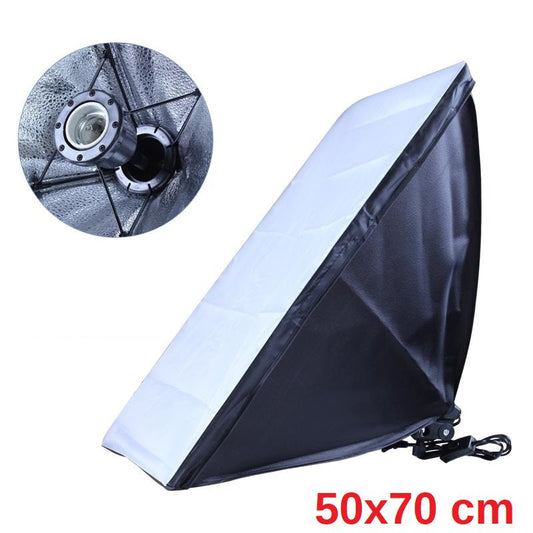 PXEL SB-1B-50X70 Single E27 Base Socket Light Lamp Bulb Holder Adapter for Photo Video Studio Softbox 50cm x 70cm
