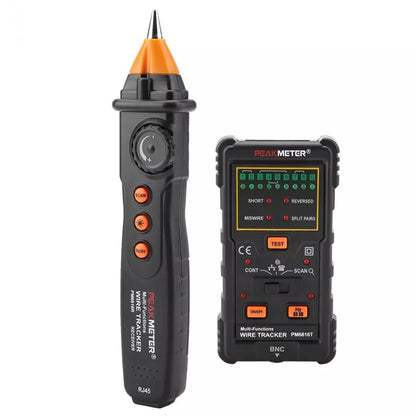 PeakMeter PM6816 Cable Wire Tracker Telephone Line DC Level Network Tester Meter For Tele communications Networking Tools