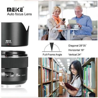 Meike MK-85mm 85mm F1.8 Canon Lens AF Auto Focus Telephoto Portrait Prime Lens for Canon DSLR