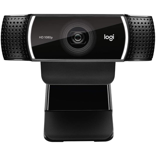 Logitech C922 Pro Stream Webcam 1080p 30fps Camera with Built-in Stereo Mic, 78 Degree Diagonal Field of View for HD Video Streaming and Recording for Office Work from Home Zoom Meetings