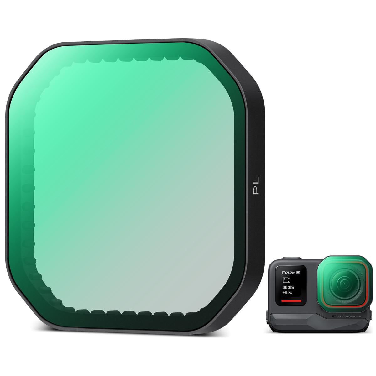 K&F Concept no-X Series PL Polarizer / ND8 16 32 64 128 Neutral Density Lens Filter for Insta360 Ace Pro 2 Action Camera, 28 Multi-Layer no Coated AGC Optical Glass and 3 to 6 Light Reduction Stops
