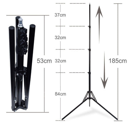 Pxel LS185RF 185cm 6 feet Reverse Fold Folding Light Stand for Photo Studio Lighting Flash Strobe