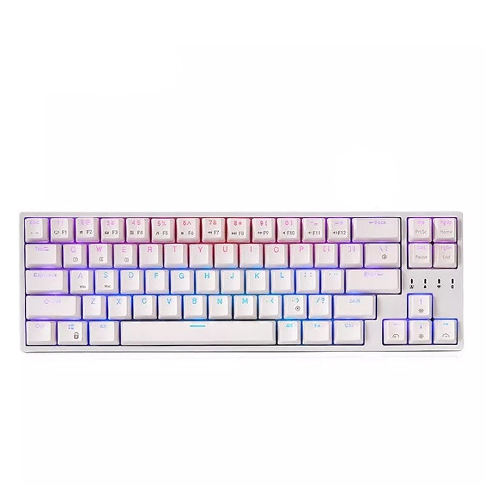 [CLEARANCE] Royal Kludge RK RK68 Plus RK871 RGB 68 Keys TKL Tri-Mode Bluetooth 5.1, Wired and 2.4Ghz Wireless Mechanical Gaming Keyboard with Hot Swappable Switches (Black, White) (Available in Blue, Red, Brown Switches)