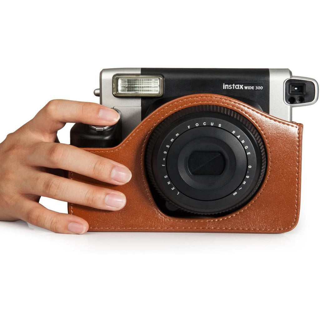 [CLEARANCE] Pikxi BW3 Fujifilm Instax Wide 300 Instant Camera Leather Bag Case Brown