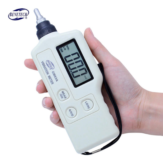 Benetech GM63A Portable Digital Vibration Meter High Sensitivity Probe Vibration Monitoring Instruments