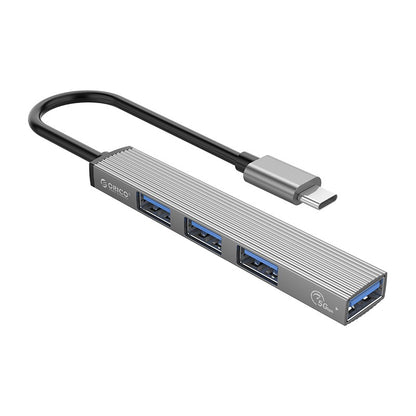 ORICO AH-A13 4-in-1 USB-A to USB 3.0 Multifunctional Docking Station Hub with 3xUSB 2.0 Input, 5Gbps Fast Data Transfer Rate, Superior Heat Dissipation Aluminum Alloy