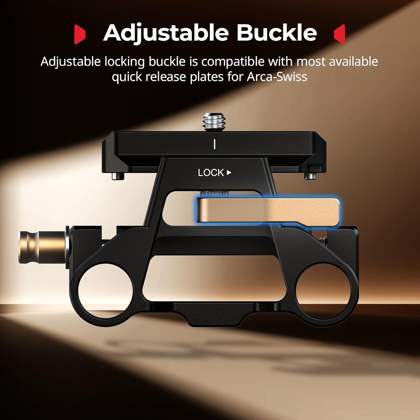 SmallRig Arca-Type Baseplate Kit with 15mm LWS Rod Bracket Camera Rig Mount for DSLR, Mirrorless & Cinema Cameras | Quick Release Plate, Adjustable Lever-Lock, Multiple 1/4"-20 & 3/8"-16 Threads | 5365