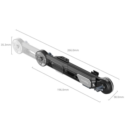 SmallRig Shoulder Rig Extension Arm Adapter with ARRI Rosette, Cable Clip, Integrated 1/4"-20 Locating Holes Attachment to Magic Arms and Handle Grip for Videography Accessories & Equipment | 5206
