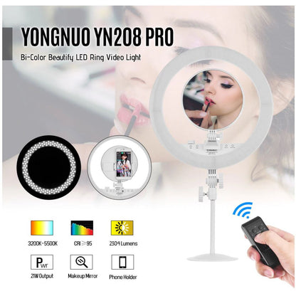 [CLEARANCE] Yongnuo YN208 PRO Ring Lamp Selfie Ring Light with up to 3200K-5500K Bi-Color LED