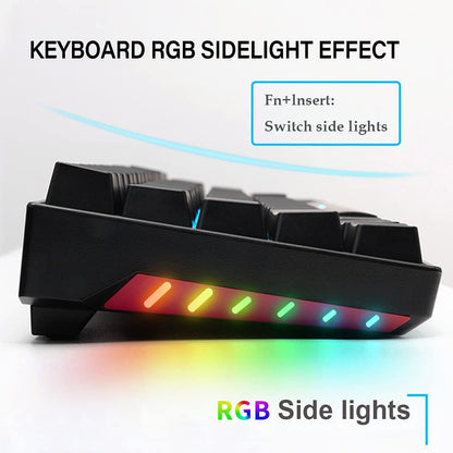 Royal Kludge RK RK71 RGB 71 Keys Dual-Mode 70% Mechanical Gaming Keyboard Wireless Bluetooth Hot Swappable