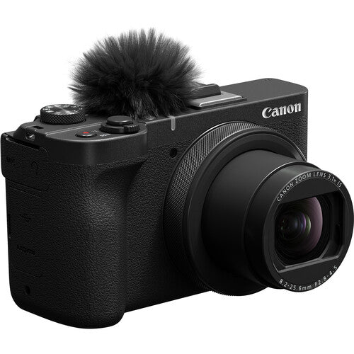 Canon PowerShot V1 22.3Mp 1.4" DIGIC X CMOS Sensor Digital Camera with 16-50mm Power Zoom Lens, Digital IS, 4K 60p Video Record, Built-in Cooling Fan, 3 Microphone Array, 3" Vari-Angle LCD Touchscreen for Vlog Vlogging Content Creators