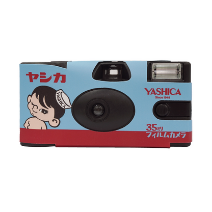 YASHICA Classic Boy Series 35mm ISO 400 F/11 Single Use Film Camera with 27 EXP Exposures for Color Prints and Photography