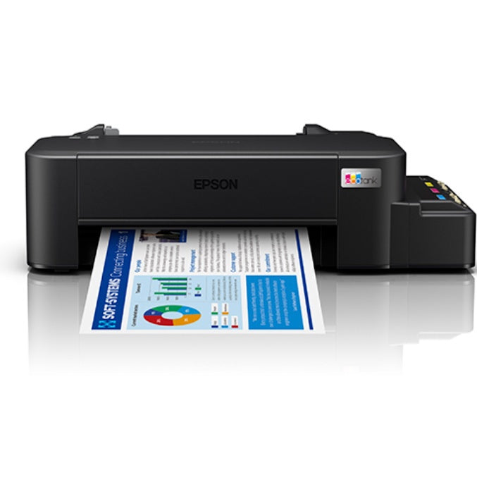Epson EcoTank L121 A4 Ink Tank Colored Printer with Ink Efficient and Ultra-High Page Yield, 9.0 ipm Print Speed, Heat-Free Technology with USB 2.0 for Home and Commercial Use