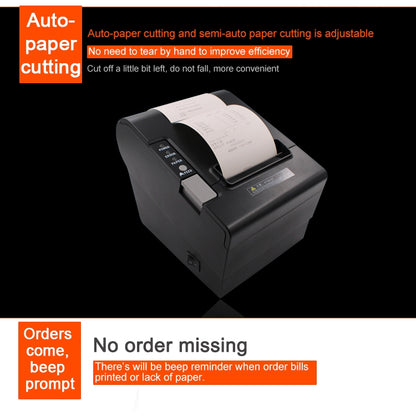 LogicOwl OJ-8030 80mm Thermal Receipt Printer for POS Cash Register with USB and RS232 and Ethernet with Auto Cutting