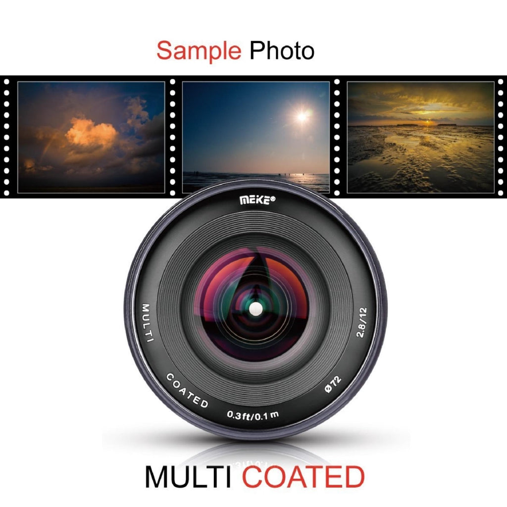 Meike 12mm f/2.8 Ultra Wide Angle Fixed Lens for Fujifilm Mirrorless Camera with APS-C