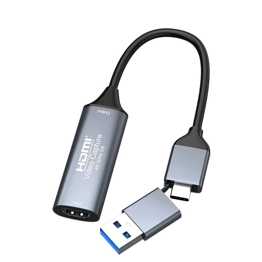 ArgoX USB 3.0/2.0 4K HDMI Video Capture Card with USB-A/Type C Cable 1080P Live Streaming, Recording & Gaming for PS5/PS4 Xbox Game Consoles PC Desktop Computers & Laptops