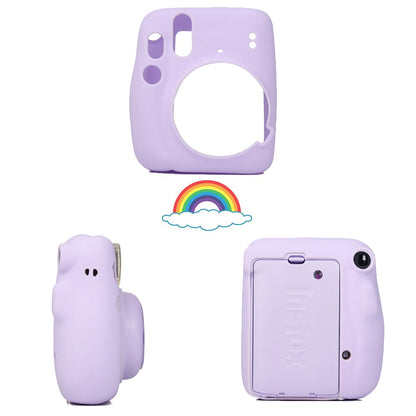 Pikxi CMS11 Soft Silicone Protective Camera Case Cover Carrying Bag for Fujifilm Instax Mini 11 Film Instant Cameras