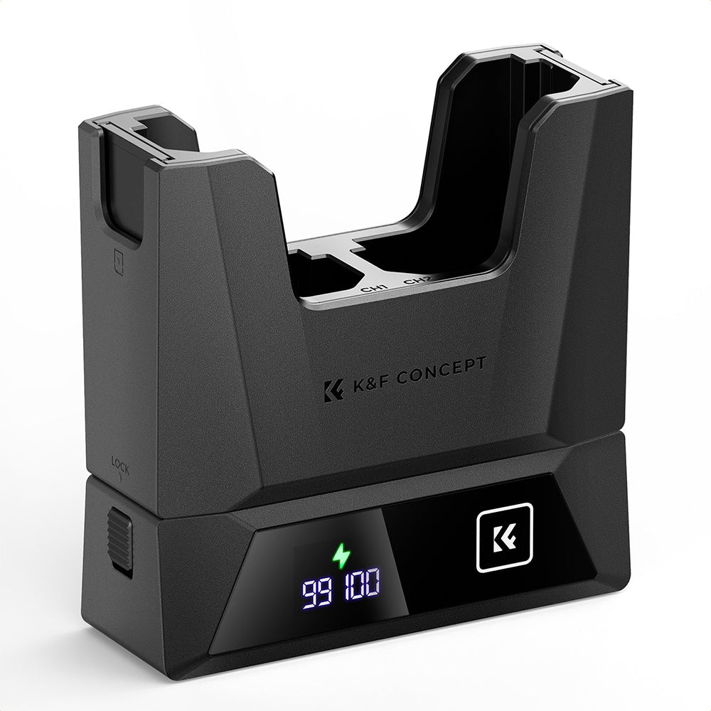K&F Concept LP-E6 / LP-E6N / LP-E6NH (3 / 2-Pack) 2250mAh Rechargeable Camera Battery Replacement and Triple / Dual Slot Charger Display Kit with USB Type-C / Micro B Input Fast Charging Ports for Selected Canon Digital Cameras