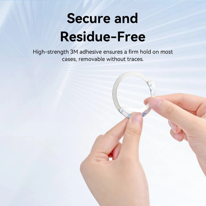 Vention 2-Pack Magnetic Ultra-Thin Metal Ring Stickers for MagSafe iPhone 16/15/14/13/12 Pro Max & Other Compatible Smartphone Device