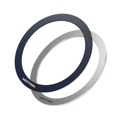 Vention 2-Pack Magnetic Ultra-Thin Metal Ring Stickers for MagSafe iPhone 16/15/14/13/12 Pro Max & Other Compatible Smartphone Device