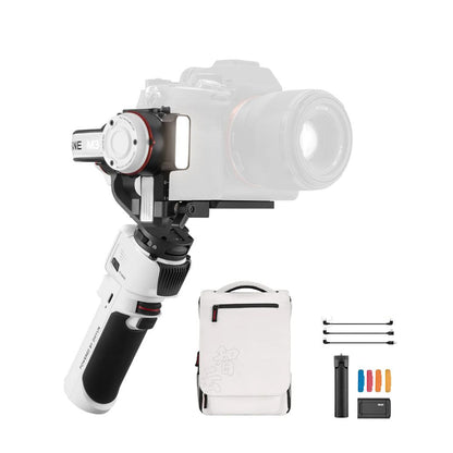 [CLEARANCE] Zhiyun Crane M3 3-Axis Camera Gimbal Stabilizer with Quick Release 4.0, Dual Color Fill Light, 1.22" Touch Screen, 6.5mm Audio Port (Combo)
