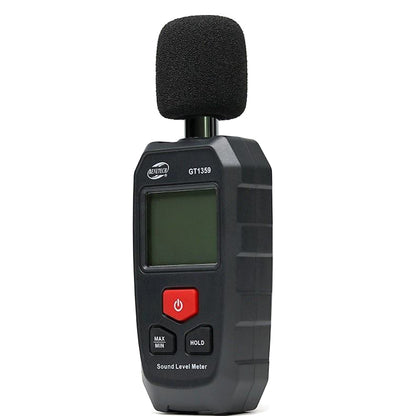 Benetech GT1359 Digital Sound Level Meter Decibel Tester (30~130dB) with Backlit LCD Display for Noise & Volume Monitoring, Industrial, Automotive, Road Highway, Testers & Measuring Tools